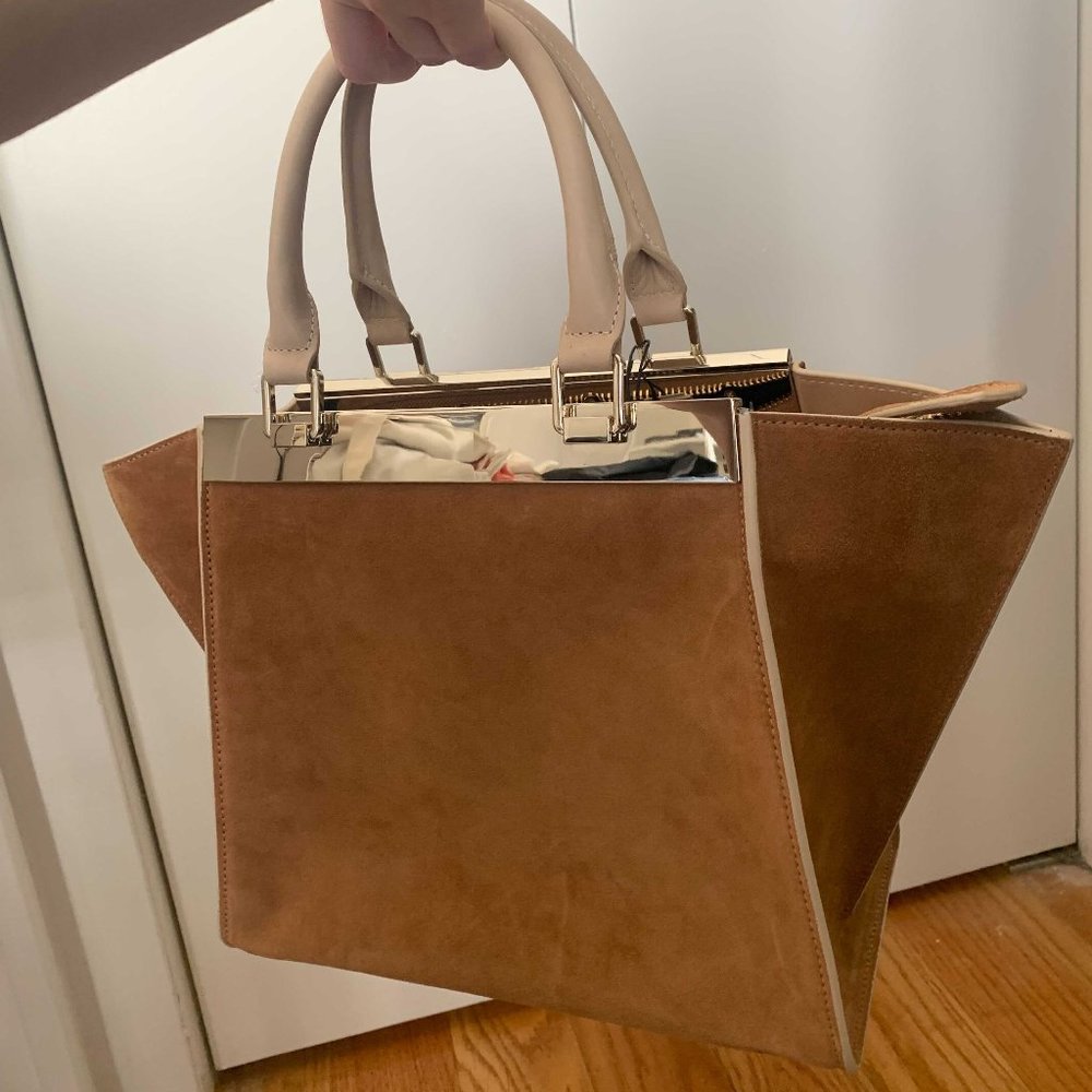 Alice + Olivia Suede Handbag NEW